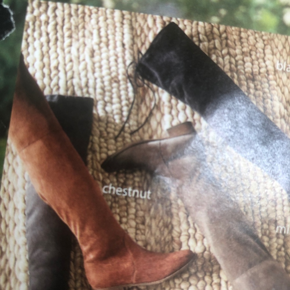 Chic suede Brandy colored boots 9.5 medium originally $149